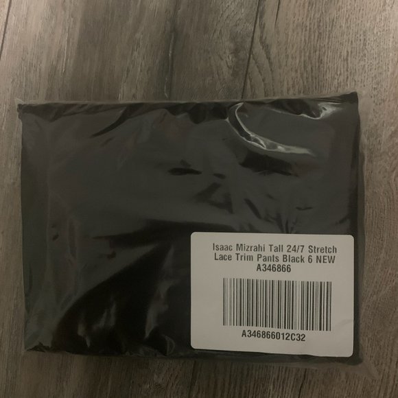 NWT ISAAC MIZRAHI STRETCH LACE TRIM PANTS 6T BLACK - Picture 10 of 11